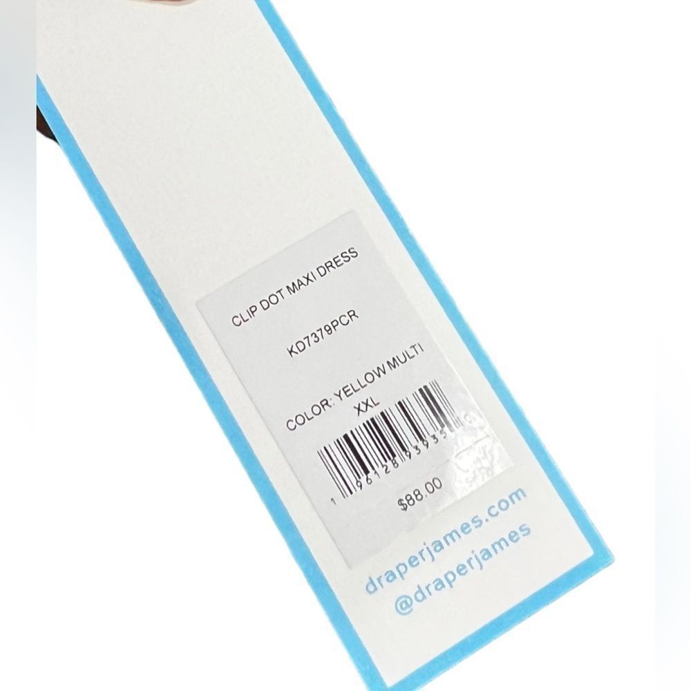 DRAPER JAMES RSVP Clip-Dot Tiered Maxi Dress -XXL - Picture 5 of 7